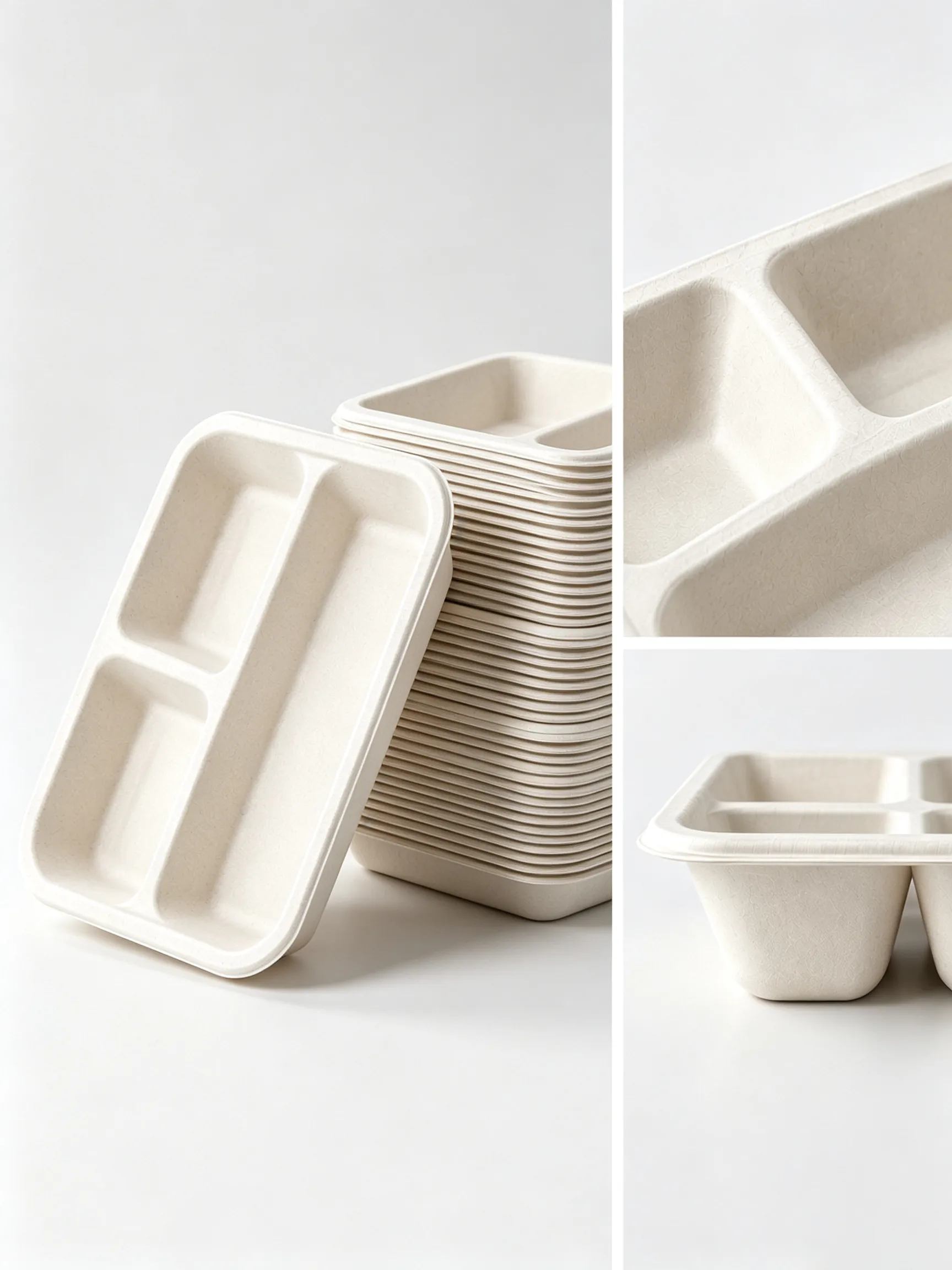 Compartment paper plate from a paper plate manufacturer for foodservice